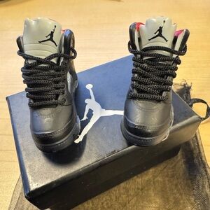 Jordan Kids Black and White Mini Sneaker Figurines